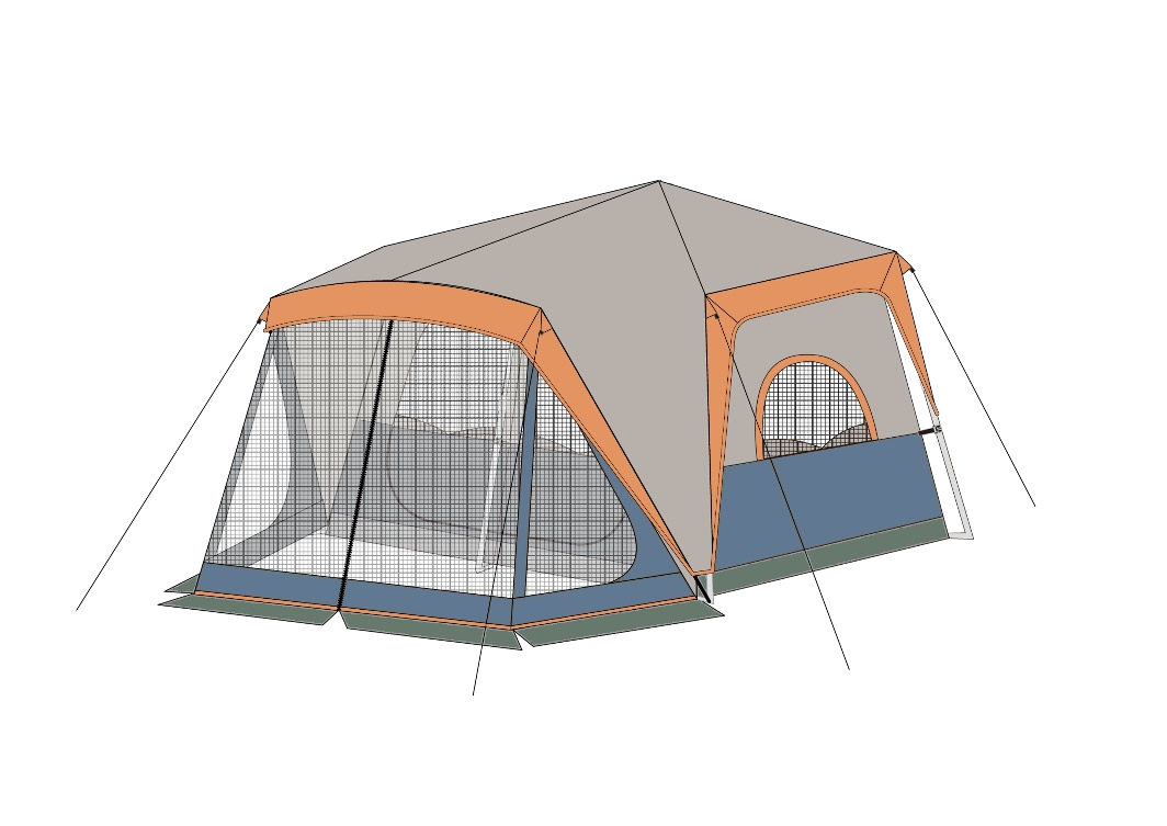 10 Person Instant Cabin Tent plus